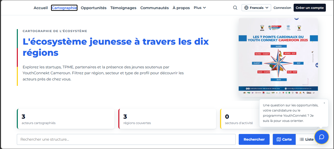 En-tête de la cartographie